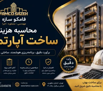 محاسبه هزینه ساخت آپارتمان